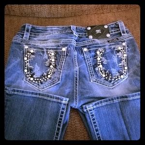 MISS ME 31X32 MID RISE BOOT CUT JEANS